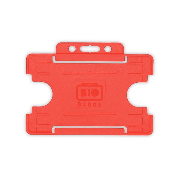 Bilde av Bio badge Cardholder/carrying face open plastic red (horizontal/landscape). 60270455 (DE,SE,NO,FI,RO,PL)