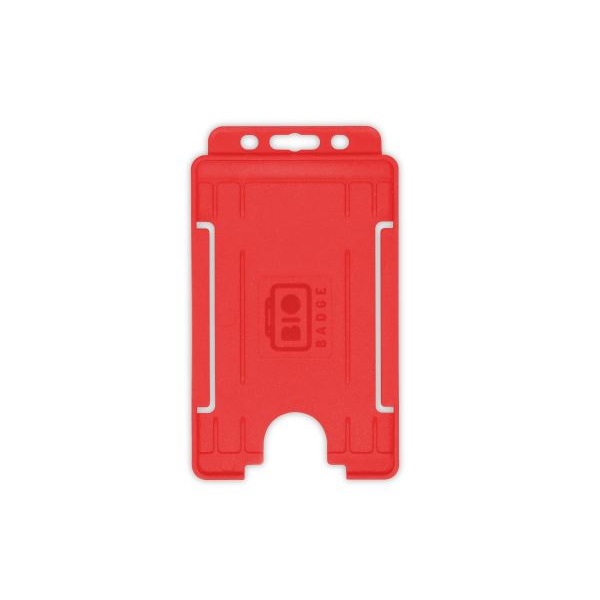 Bilde av Bio badge Cardholder/carrying face open plastic red (vertical/portrait). 60270475 (DE,SE,NO,FI,RO,PL)