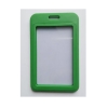 Billede af Grøn 86x54 mm kortholder / bæreetui hård plast. Klarf for- og bagside (vandret / horisontal / landscape). 60270346