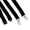 Bilde av Black Event Double Clip lanyard / keyhanger 15 mm with metal trigger clips. 60270761 (DE,SE,NO,FI,RO,PL)